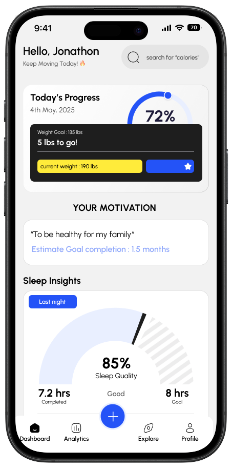 WeightPal app mockup